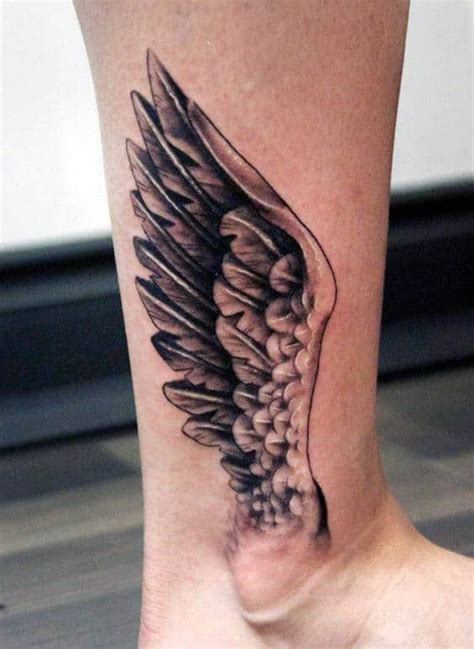 hermes wing ankle tattoo|fire wings tattoo.